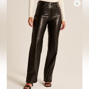 Abercrombie 90s Relaxed Leather Pamts